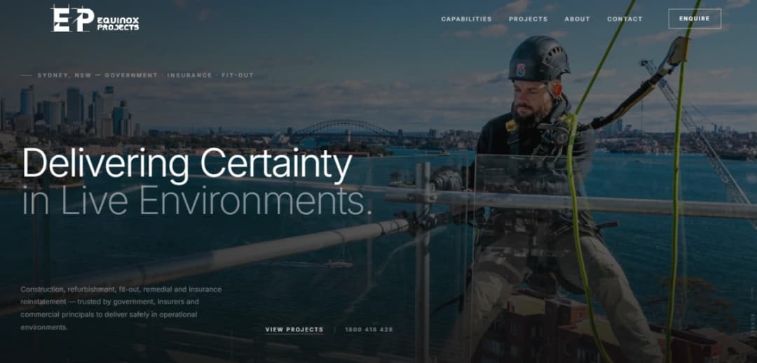 Site Crew mobile website preview