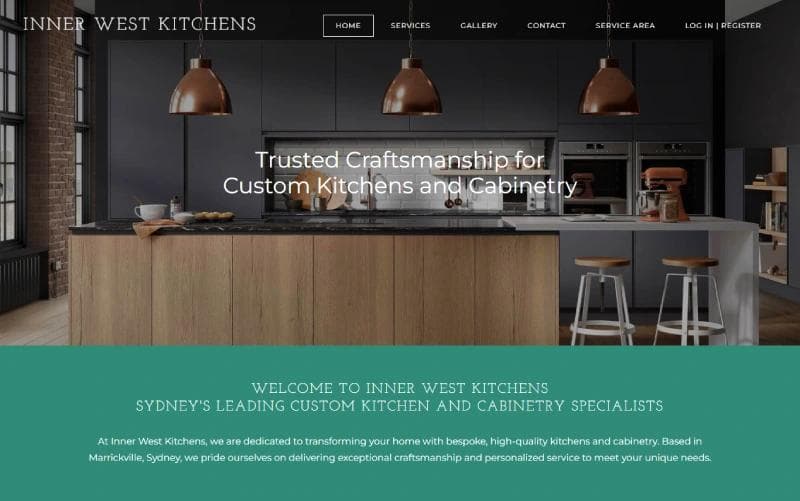 Inner West Kitchens website screenshot