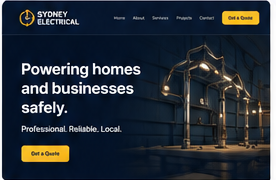 Sydney Electrical website concept